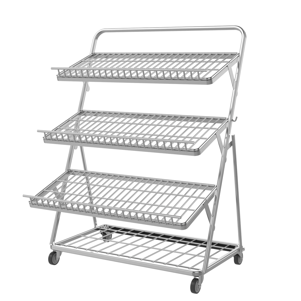 Obst- & Gemüseregal 3-stufig für Supermarkt – 1200 mm - AS GASTRO TEK GmbH