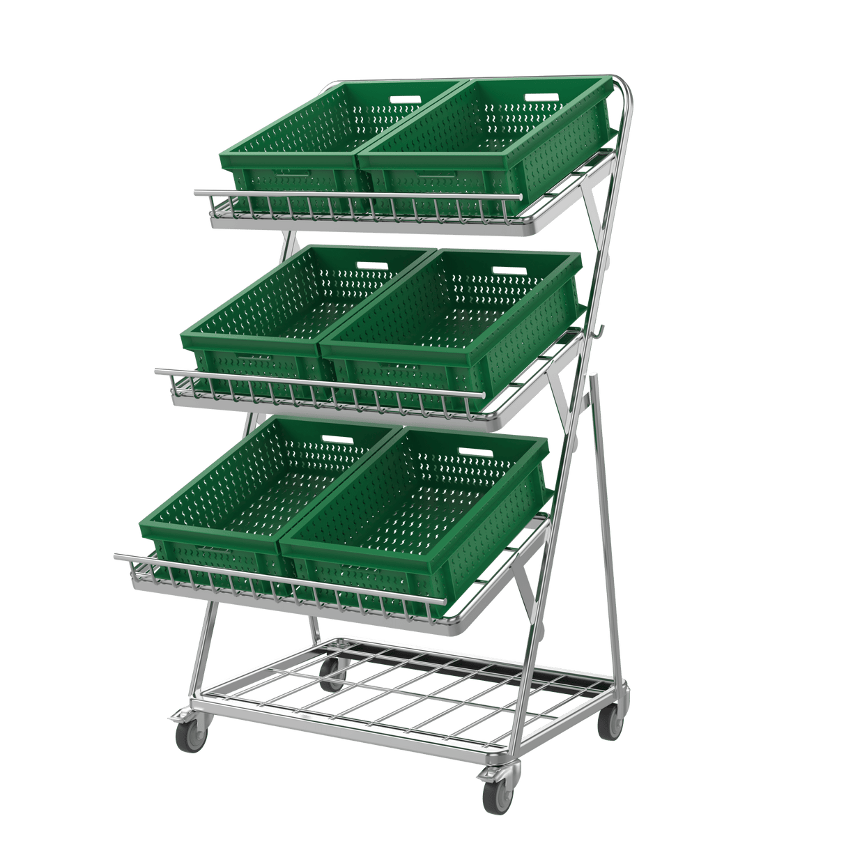 Obstregal / Gemüseregal für Supermarkt - 900 mm - AS GASTRO TEK GmbH