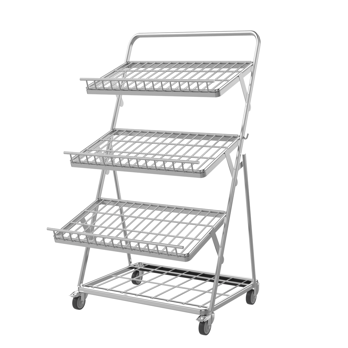 Obstregal / Gemüseregal für Supermarkt - 900 mm - AS GASTRO TEK GmbH