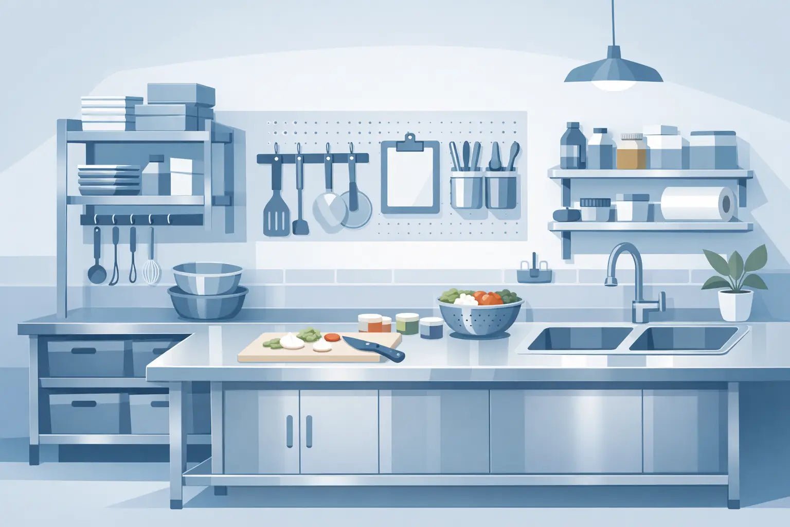 Edelstahl-Arbeitsbereich effizient organisieren - AS GASTRO TEK GmbH