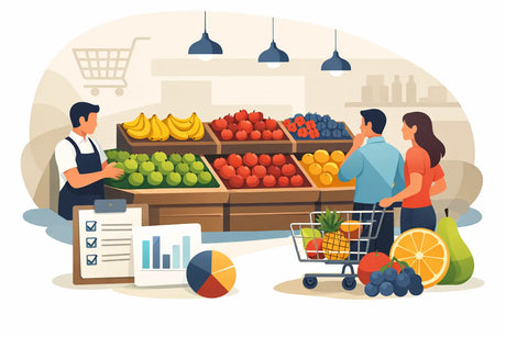 Obstpräsentation im Supermarkt verbessern