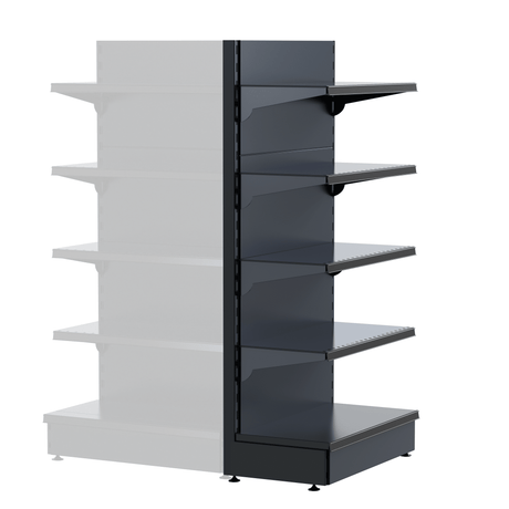 AGT Kopfregal FT40 – B100xH175 cm – inkl. 4 Regalböden - AS GASTRO TEK GmbH