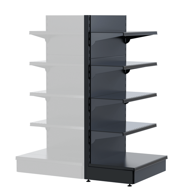 AGT Kopfregal FT50 – B100xH175 cm – inkl. 4 Regalböden - AS GASTRO TEK GmbH