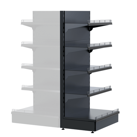 AGT Kopfregal FT50 – B100xH175 cm – inkl. 4 Regalböden - AS GASTRO TEK GmbH