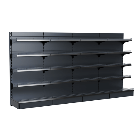 AGT Wandregal FT50 – B100xH225 cm - AS GASTRO TEK GmbH