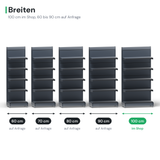 AGT Wandregal Breiten: 100 cm im Shop, 60, 70, 80 und 90 cm auf Anfrage