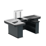 Kassentisch PREMIUM - 2500mm - Linksband - Breite Warenwanne - AS GASTRO TEK GmbH