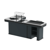 Kassentisch PREMIUM - 2500mm - Rechtsband - Breite Warenwanne - AS GASTRO TEK GmbH