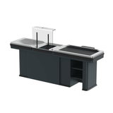 Kassentisch PREMIUM - 2500mm - Rechtsband - Schmale Warenwanne - AS GASTRO TEK GmbH