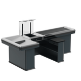 Kassentisch PREMIUM - 2900mm - Linksband - Breite Warenwanne - AS GASTRO TEK GmbH