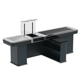 Kassentisch PREMIUM - 2900mm - Linksband - Schmale Warenwanne - AS GASTRO TEK GmbH