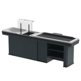 Kassentisch PREMIUM - 2900mm - Rechtsband - Schmale Warenwanne - AS GASTRO TEK GmbH