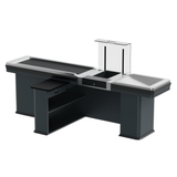 Kassentisch PREMIUM - 2900mm - Rechtsband - Schmale Warenwanne - AS GASTRO TEK GmbH