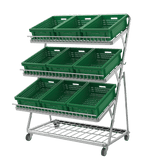 Obst- & Gemüseregal 3-stufig für Supermarkt – 1200 mm - AS GASTRO TEK GmbH