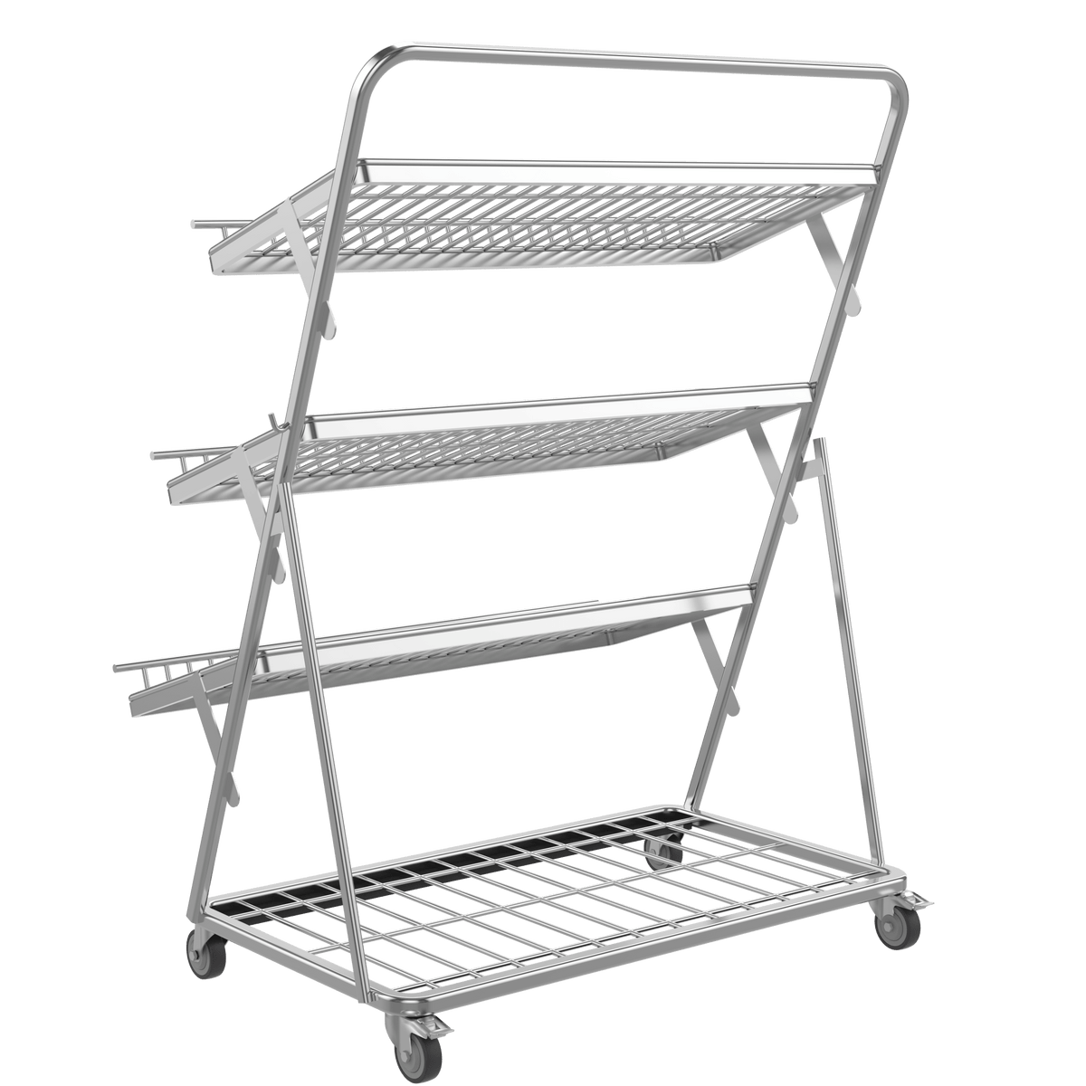Obst- & Gemüseregal 3-stufig für Supermarkt – 1200 mm – AS GASTRO TEK GmbH