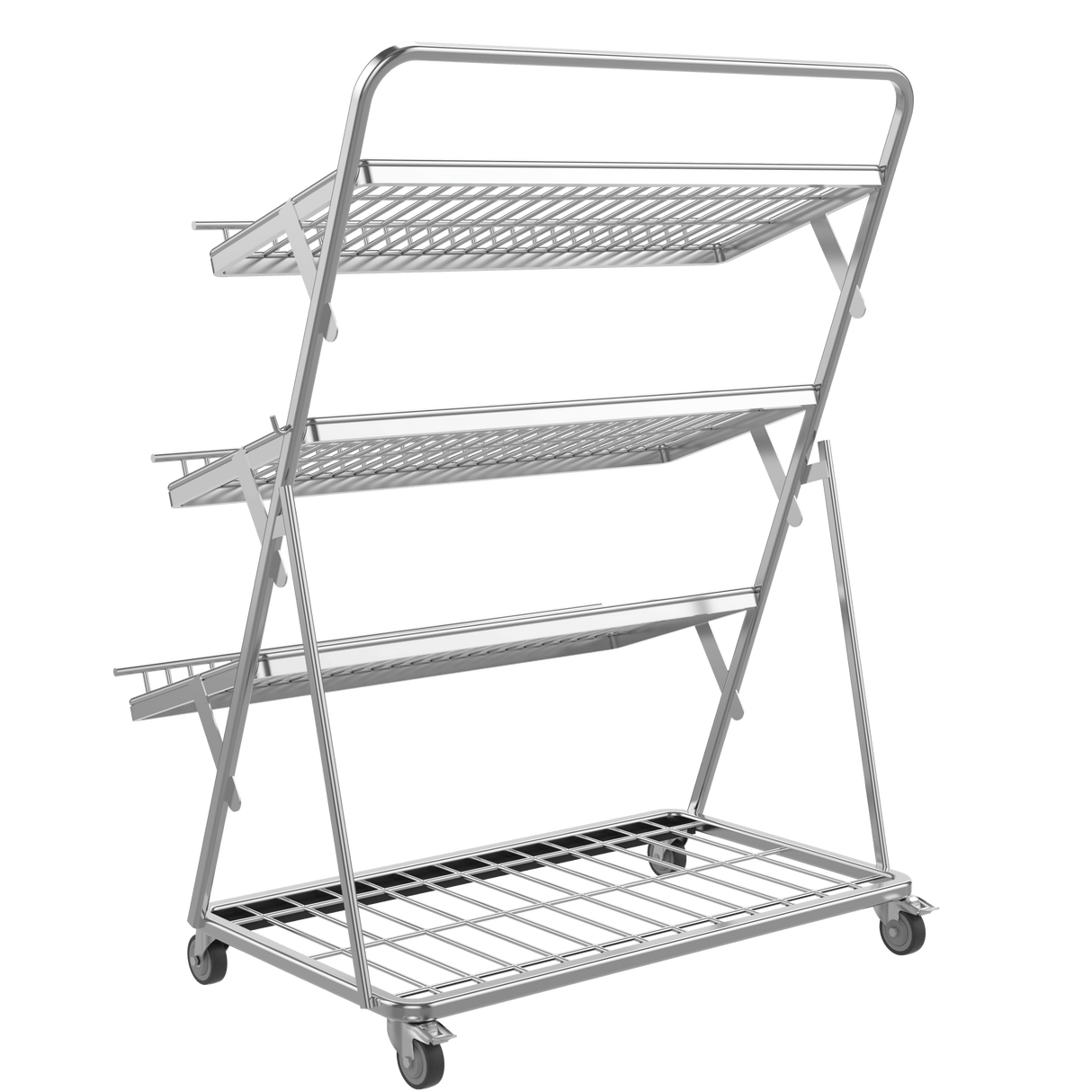 Obst- & Gemüseregal 3-stufig für Supermarkt – 1200 mm - AS GASTRO TEK GmbH
