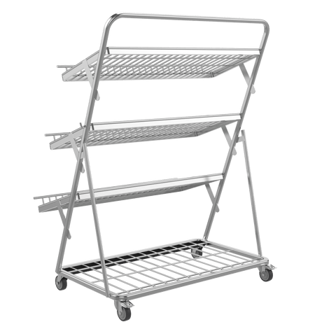 Obst- & Gemüseregal 3-stufig für Supermarkt – 1200 mm - AS GASTRO TEK GmbH
