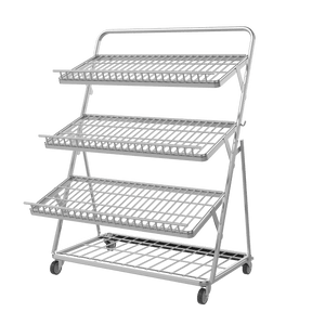 Obst- & Gemüseregal 3-stufig für Supermarkt – 1200 mm - AS GASTRO TEK GmbH