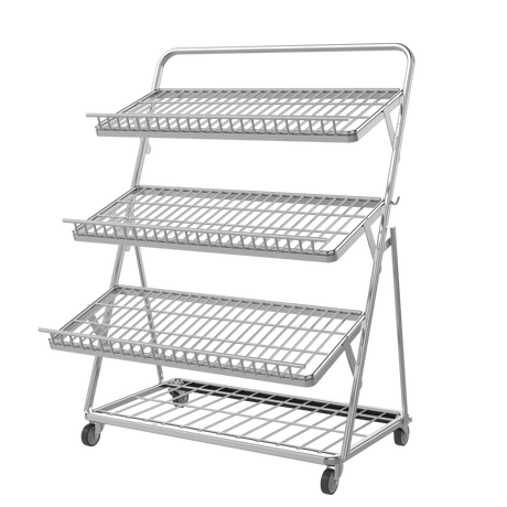 Obst- & Gemüseregal 3-stufig für Supermarkt – 1200 mm - AS GASTRO TEK GmbH