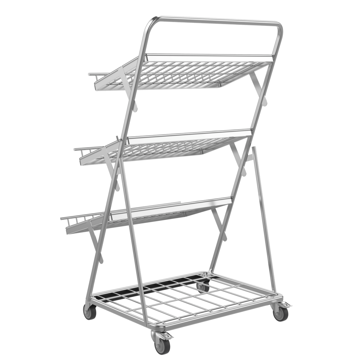 Obst- & Gemüseregal 3-stufig für Supermarkt – 900 mm - AS GASTRO TEK GmbH