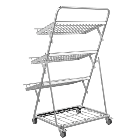 Obst- & Gemüseregal 3-stufig für Supermarkt – 900 mm - AS GASTRO TEK GmbH