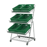 Obst- & Gemüseregal 3-stufig für Supermarkt – 900 mm - AS GASTRO TEK GmbH