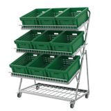 Obstregal / Gemüseregal für Supermarkt - 1200 mm - AS GASTRO TEK GmbH