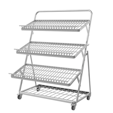 Obstregal / Gemüseregal für Supermarkt - 1200 mm - AS GASTRO TEK GmbH