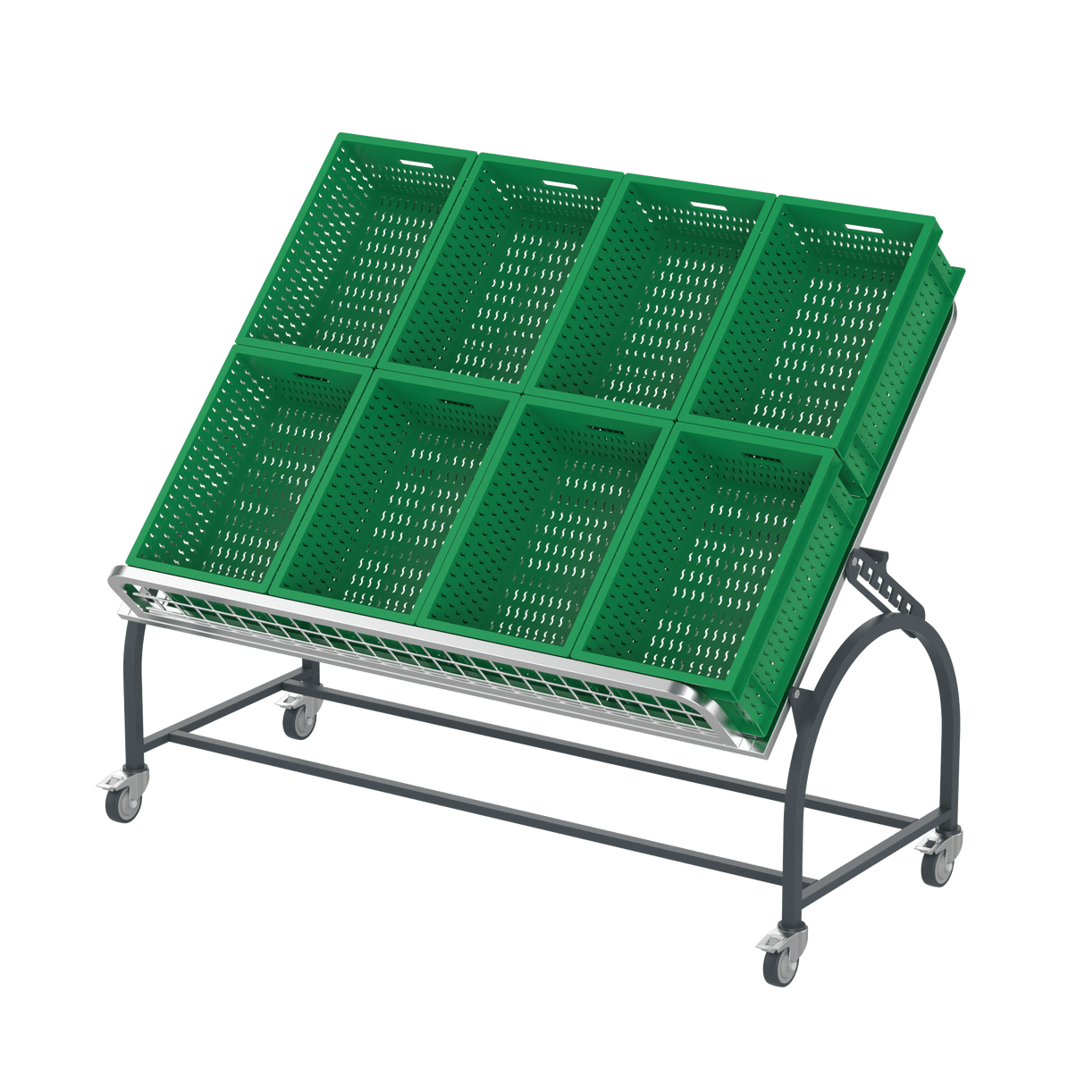 Obstregal / Gemüseregal für Supermarkt - 1600 mm - AS GASTRO TEK GmbH