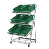 Obstregal / Gemüseregal für Supermarkt - 900 mm - AS GASTRO TEK GmbH