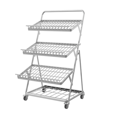 Obstregal / Gemüseregal für Supermarkt - 900 mm - AS GASTRO TEK GmbH
