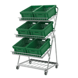 Obstregal / Gemüseregal für Supermarkt - 900 mm - AS GASTRO TEK GmbH