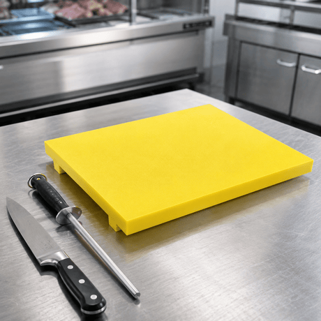 Schneidebrett - 40 x 50 cm - Dicke 3 cm - Gelb - AS GASTRO TEK GmbH