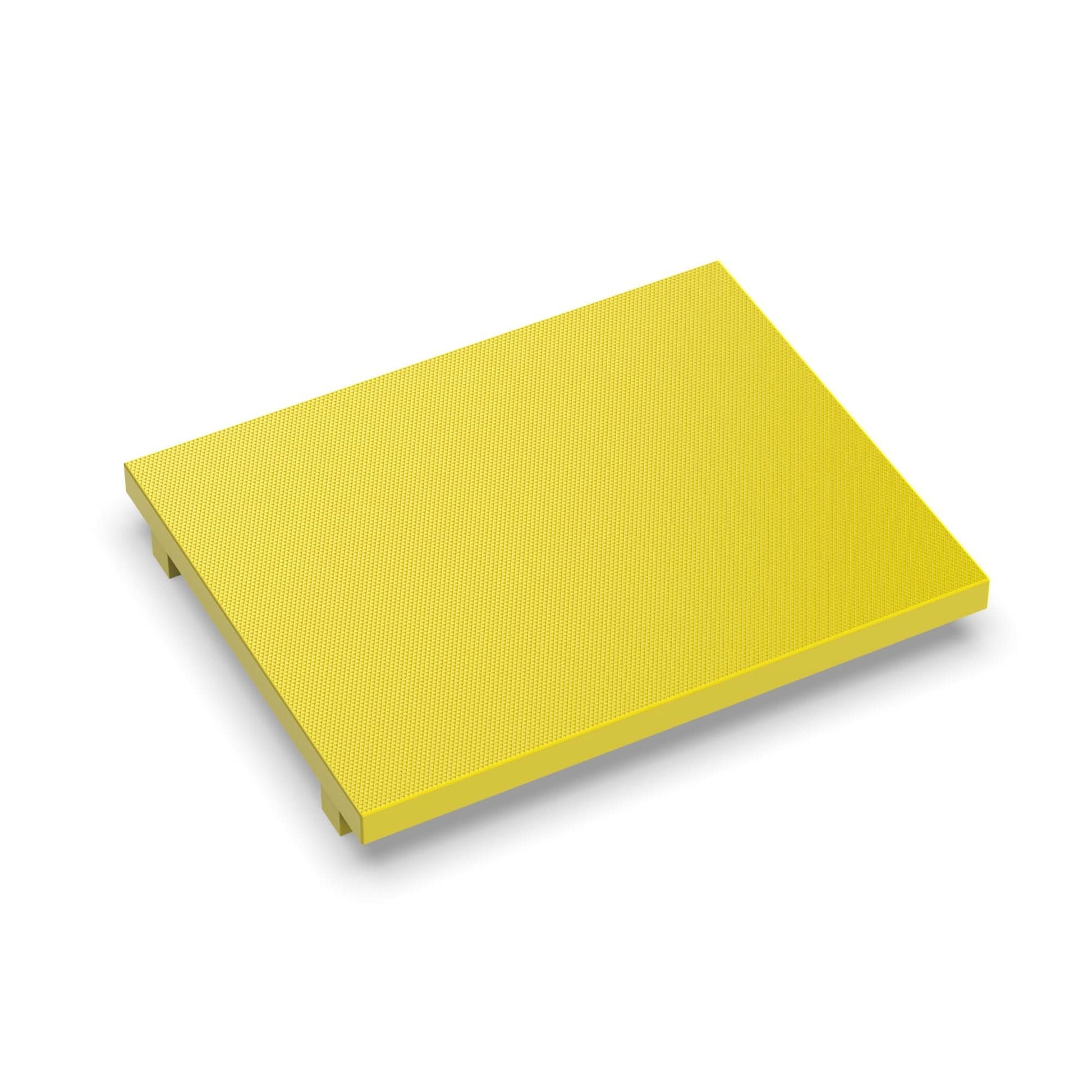 Schneidebrett - 40 x 50 cm - Dicke 3 cm - Gelb - AS GASTRO TEK GmbH