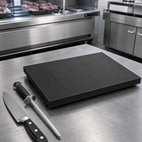 Schneidebrett - 40 x 50 cm - Dicke 3 cm - Schwarz - AS GASTRO TEK GmbH